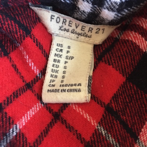 Forever 21 Sleeveless Flannel top- super cute! - Picture 3 of 5